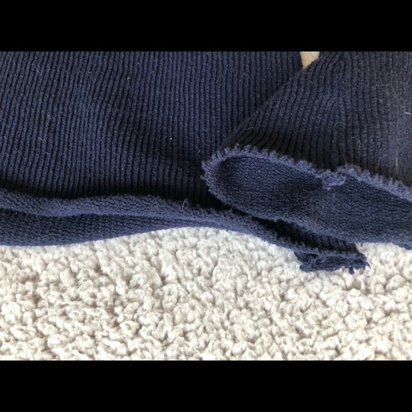 AMUSE Society After Sundown Navy Cropped Sweater - Picture 5 of 6